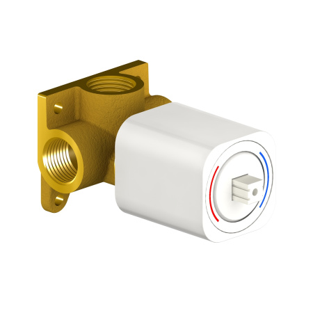 Смеситель встроенный с гигиеническим душем Timo Torne хром-белый 4389/00-16SM